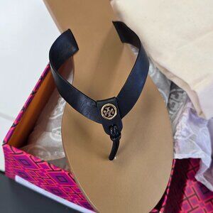 Tory Burch Manon Thong Sandal Black Style 53653 Size 10